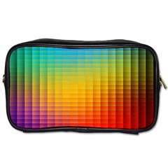 Blurred Color Pixels Toiletries Bags 2-side by BangZart