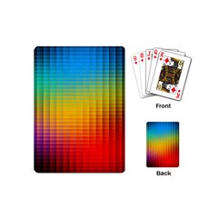 Blurred Color Pixels Playing Cards (mini)  by BangZart