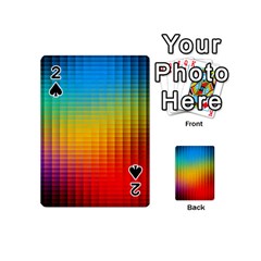 Blurred Color Pixels Playing Cards 54 (mini)  by BangZart