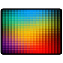 Blurred Color Pixels Double Sided Fleece Blanket (large)  by BangZart