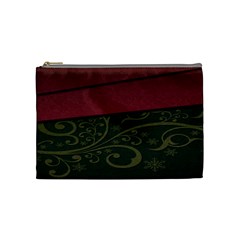 Beautiful Floral Textured Cosmetic Bag (medium)  by BangZart