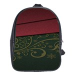 Beautiful Floral Textured School Bags (XL)  Front