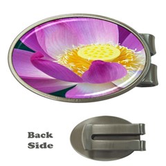 Pink Lotus Flower Money Clips (oval)  by BangZart