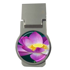 Pink Lotus Flower Money Clips (round)  by BangZart