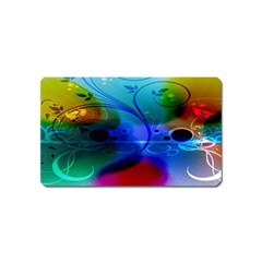 Abstract Color Plants Magnet (name Card) by BangZart