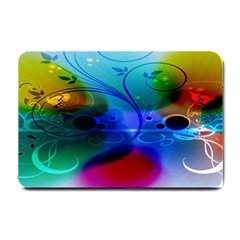 Abstract Color Plants Small Doormat  by BangZart