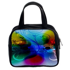 Abstract Color Plants Classic Handbags (2 Sides) by BangZart