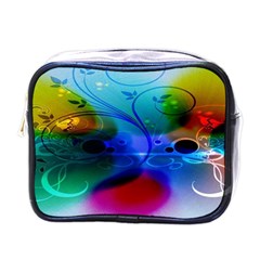 Abstract Color Plants Mini Toiletries Bags by BangZart