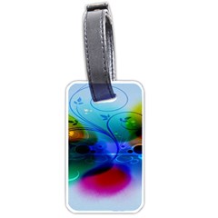 Abstract Color Plants Luggage Tags (one Side)  by BangZart