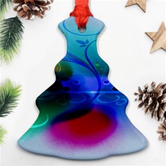 Abstract Color Plants Christmas Tree Ornament (two Sides) by BangZart