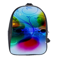 Abstract Color Plants School Bags (xl)  by BangZart