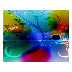 Abstract Color Plants Double Sided Flano Blanket (large)  by BangZart