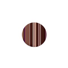 Brown Vertical Stripes 1  Mini Buttons by BangZart