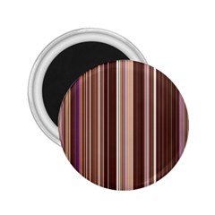 Brown Vertical Stripes 2 25  Magnets by BangZart