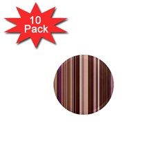 Brown Vertical Stripes 1  Mini Magnet (10 Pack)  by BangZart