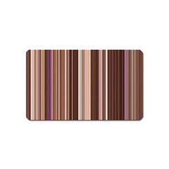 Brown Vertical Stripes Magnet (name Card) by BangZart