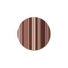 Brown Vertical Stripes Golf Ball Marker by BangZart