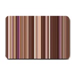 Brown Vertical Stripes Small Doormat  24 x16  Door Mat