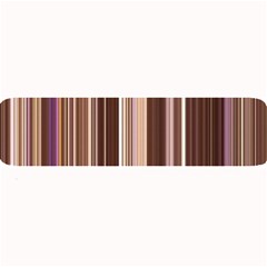 Brown Vertical Stripes Large Bar Mats by BangZart