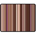 Brown Vertical Stripes Fleece Blanket (Medium)  60 x50  Blanket Front