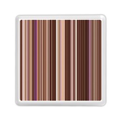 Brown Vertical Stripes Memory Card Reader (square)  by BangZart