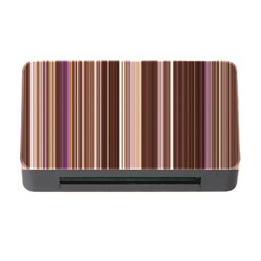 Brown Vertical Stripes Memory Card Reader With Cf by BangZart