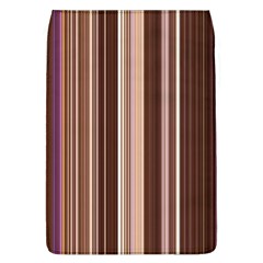 Brown Vertical Stripes Flap Covers (l)  by BangZart