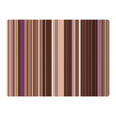 Brown Vertical Stripes Double Sided Flano Blanket (mini)  by BangZart