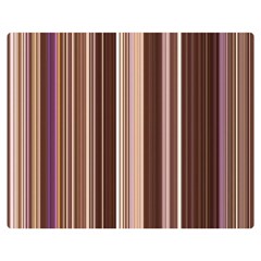 Brown Vertical Stripes Double Sided Flano Blanket (medium)  by BangZart