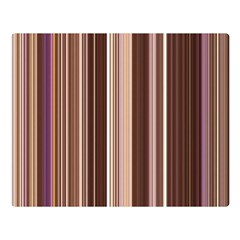 Brown Vertical Stripes Double Sided Flano Blanket (large)  by BangZart