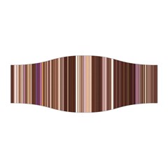 Brown Vertical Stripes Stretchable Headband by BangZart