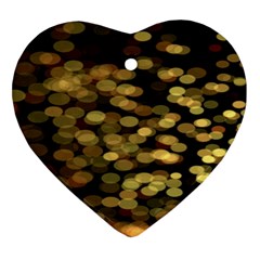 Blurry Sparks Heart Ornament (two Sides) by BangZart