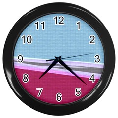 Cracked Tile Wall Clocks (black) by BangZart