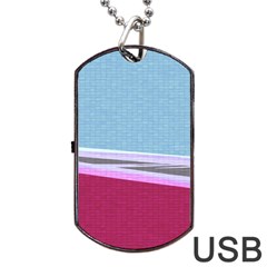 Cracked Tile Dog Tag Usb Flash (two Sides) by BangZart