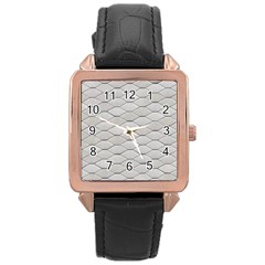 Roof Texture Rose Gold Leather Watch  by BangZart