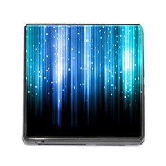 Blue Abstract Vectical Lines Memory Card Reader (square) by BangZart