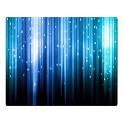 Blue Abstract Vectical Lines Double Sided Flano Blanket (large)  by BangZart