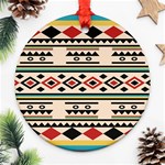 Tribal Pattern Ornament (Round) Front