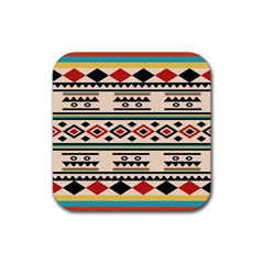 Tribal Pattern Rubber Coaster (square)  by BangZart