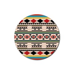 Tribal Pattern Rubber Round Coaster (4 Pack)  by BangZart