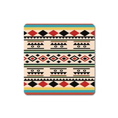 Tribal Pattern Square Magnet by BangZart