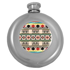 Tribal Pattern Round Hip Flask (5 Oz) by BangZart