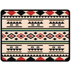 Tribal Pattern Fleece Blanket (large)  by BangZart