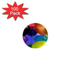 Colorful Balloons Render 1  Mini Magnets (100 Pack)  by BangZart