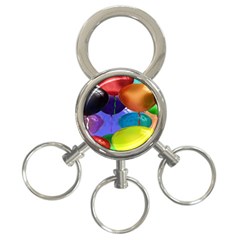 Colorful Balloons Render 3-ring Key Chains by BangZart