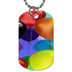 Colorful Balloons Render Dog Tag (two Sides) by BangZart