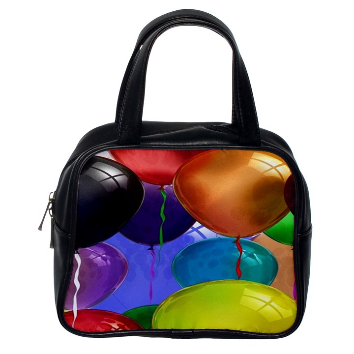 Colorful Balloons Render Classic Handbags (One Side)