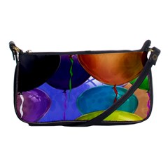 Colorful Balloons Render Shoulder Clutch Bags by BangZart