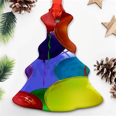 Colorful Balloons Render Christmas Tree Ornament (two Sides) by BangZart