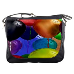 Colorful Balloons Render Messenger Bags by BangZart